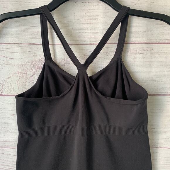 Black Stretchy Fitted Tank Top Shapewear - Picture 6 of 14